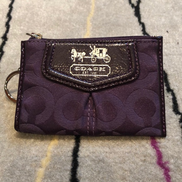 Coach Accessories - Coach mini skinny ID/card keychain